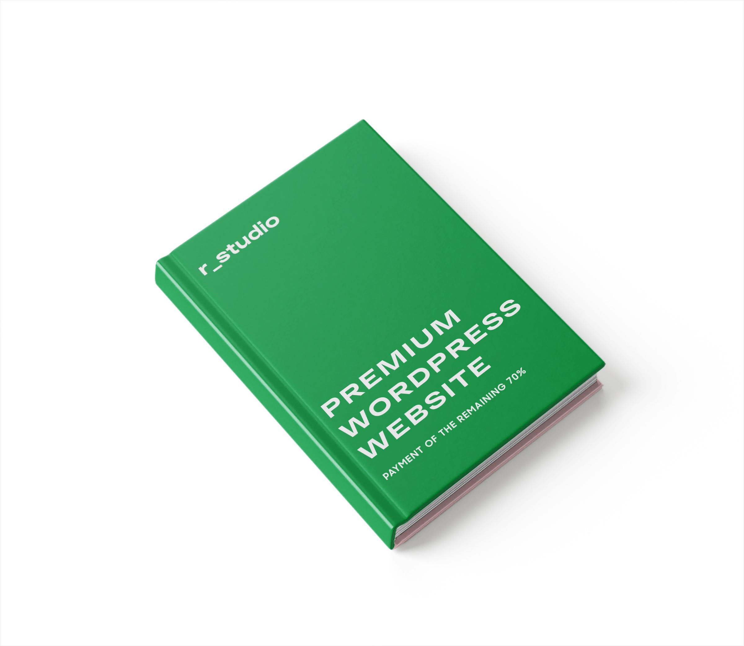 (70% Payment of the remaining) of Premium WordPress Website